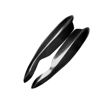 Накладка наклейки на брови и веки автомобильных фар из углеродного волокна для Mercedes-Benz Smart Fortwo W451 2007-2014