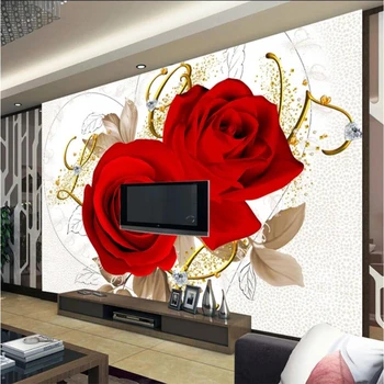 Обои beibehang на заказ обои для гостиной спальни с ручной росписью роз модный романтический фон стены Papel de parede