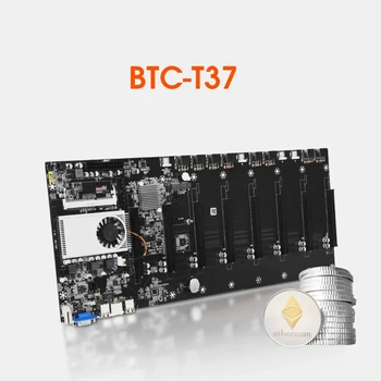 Материнская плата для майнинга BTC-T37 4G с памятью DDR3 высокой производительности 1600 МГц 8 x PCIE16X /4xUSB2.0 Плата для майнинга Биткоинов