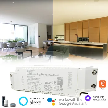 3,0 Светодиодный Драйвер Zigbee для Двухцветного Интеллектуального Трансформатора с возможностью выбора тока 2700 К/6500 К, Совместимого с Bluetooth Alexa Yandex Alice