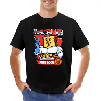 Мужская футболка Ren And Stimpy Powdered Toast Crunch, футболки для тяжеловесов, футболки больших размеров, футболка с аниме для мальчика, мужская футболка