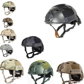 Охотничий камуфляжный быстрый шлем Airsoft PJ Тактический шлем ABS Спортивный открытый тактический шлем