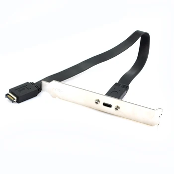 Разъем кабеля расширения материнской платы USB 3.1 Type C на передней панели Разъем кабеля расширения материнской платы Type E