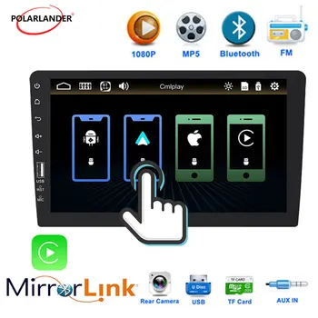 Bluetooth AUX BT SD/TF плеер с сенсорным экраном Mirror Link автомагнитола Carplay Android Auto 9 