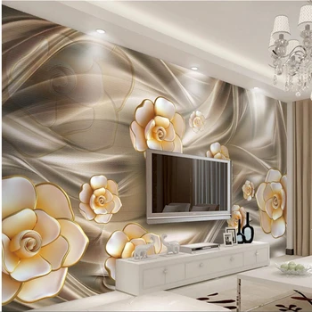 Обои Papel De Parede на заказ 3D стерео украшения Dream Flower Фоновые обои для домашнего декора стен для гостиной behang