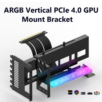 Кронштейн Для Вертикального Крепления Видеокарты RGB Light Graphics с Кабелем-Адаптером PCI-E 4.0 X16 5V 3PIN ARGB Компьютерные Аксессуары