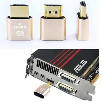 DTECH HDMI-фиктивный штекер, Эмулятор дисплея 4K, Совместимый с Windows Mac OSX Linux, подходит для безголового HDMI-манекена