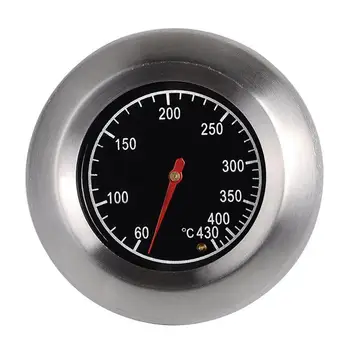 Наружный термометр для барбекю из нержавеющей стали 7,6 см, датчик температуры, контроллер термометра для барбекю овальной формы, наружный